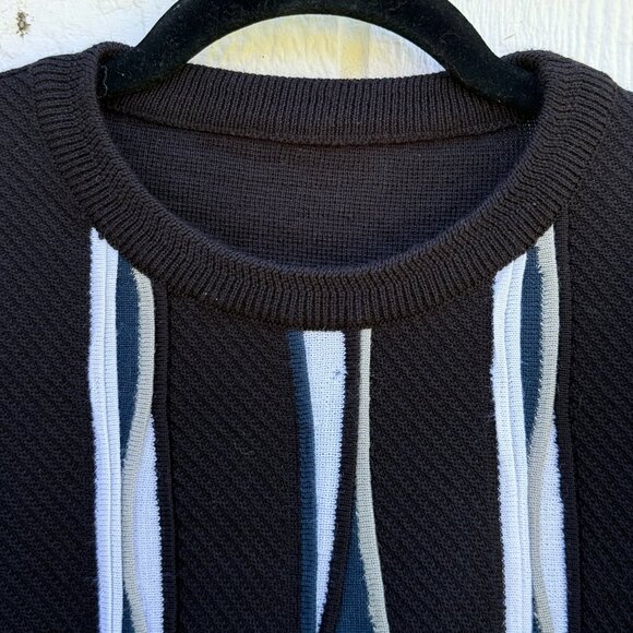 Coogi Style Patterned Sweater Made in Italy - Picture 2 of 7